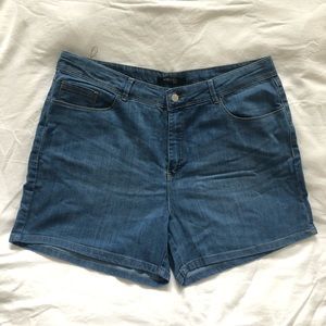 Plus Size Denim Shorts